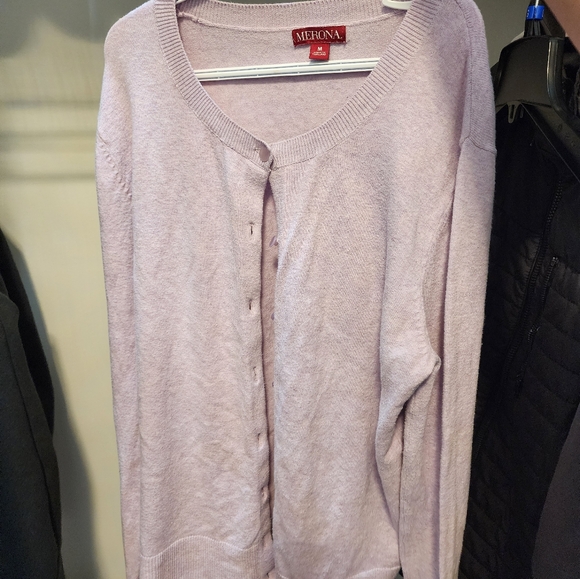 Merona Light Purple Button Up Sweater - Picture 13 of 14